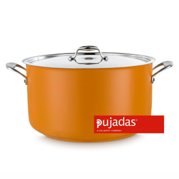 Kjele mellomhøy med lokk Ø28 cm gul 9,5 L