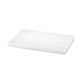 Skjærebrett plast 20x30x2 cm hvit