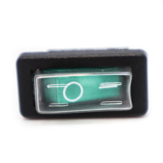 Rocker switch, green, illuminated oem mini