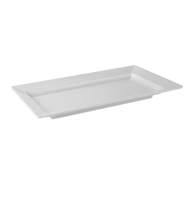 Melamin rektangulært fat 358 x 205 x 38 mm