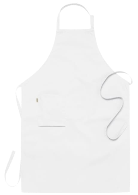 Segers forkle m/smekke 2337-280 hvit 75x110cm