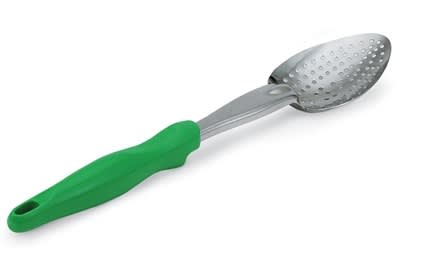 Vollrath serveringsskje grønn perforert 35 cm