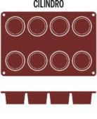 Silikonform Cilindro 8 fig Ø:60 H:35