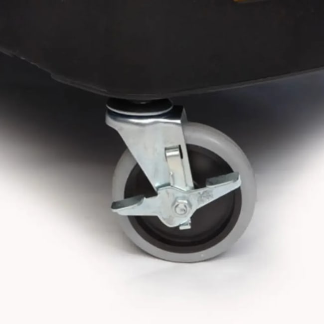 Rubbermaid 2 svingbare hjul m/ brems til trillebord