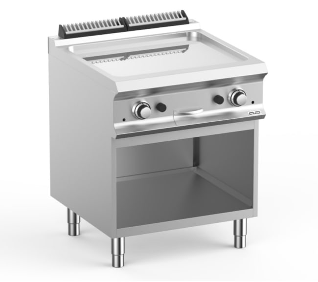 MBM Domina Pro 700 FTBG77ALC flatgrill gass 1 glatt plate kr