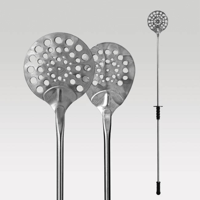 Zio Pepe Stella perforert pizzaspade Ø20 cm L170 cm