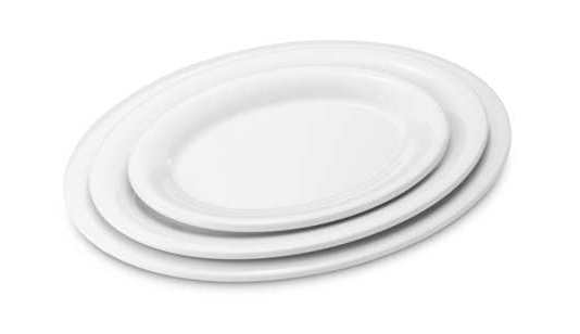 Melamin ovalt fat 342 x 268 x 27 mm