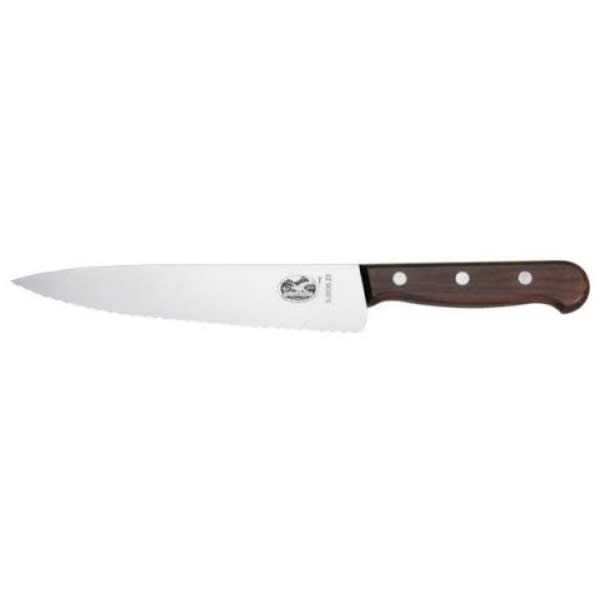 Victorinox 5203022 kokkekniv med bølger treskaft 22 cm