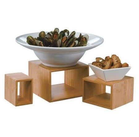 Displayset 3 deler i bambus