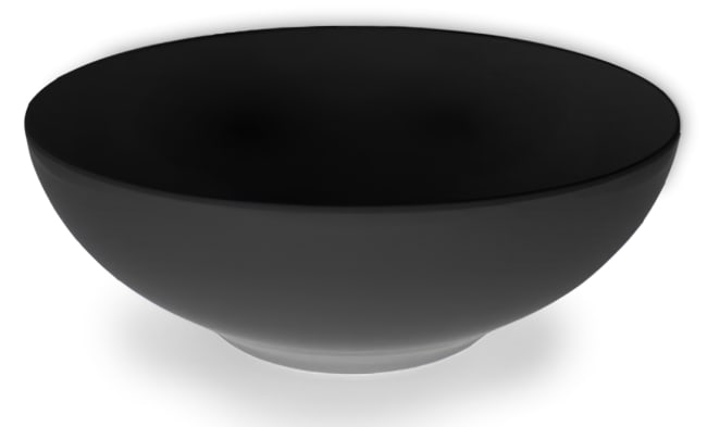 Norma melamin Miao rund bolle medium sort Ø36 cm