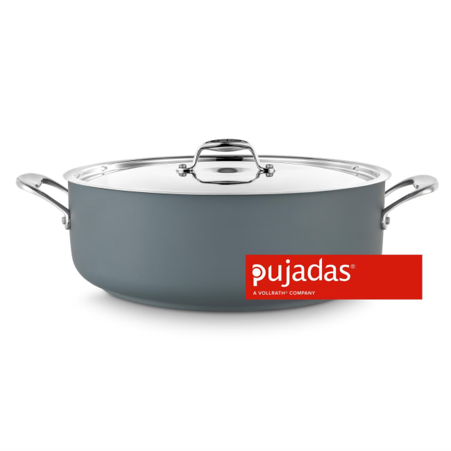 Kasserolle med lokk 28cm 5,8L Grå