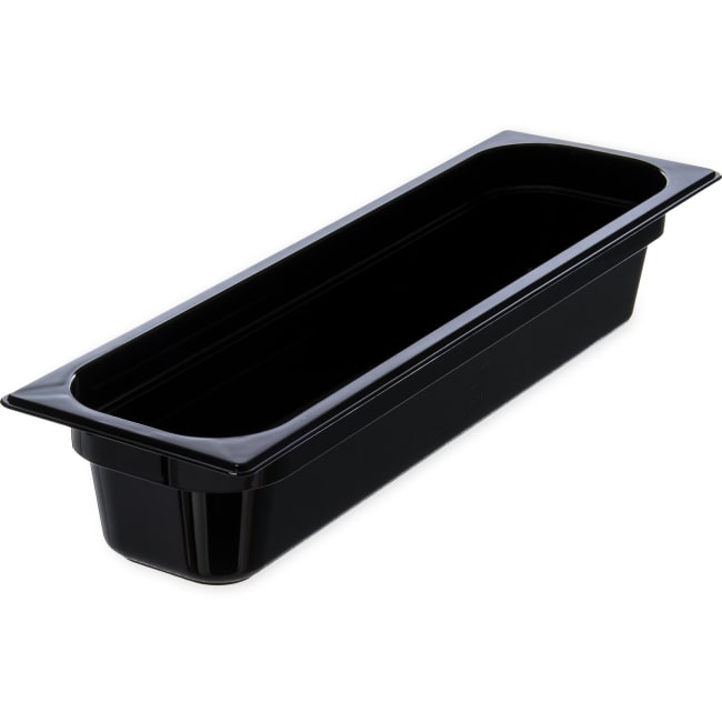 Carlisle kantine for varme sort 2/4 GN 100 mm