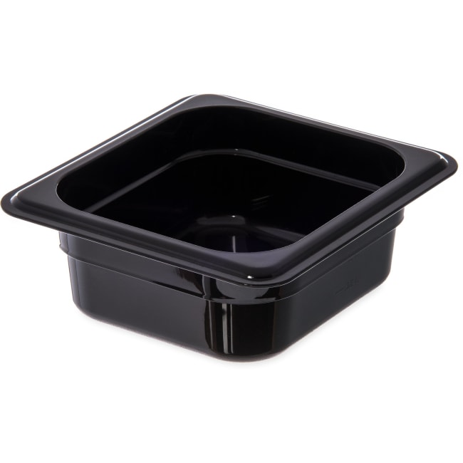 Carlisle kantine for varme sort 1/6 GN 65 mm