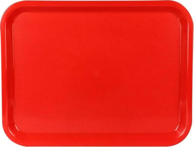 Serveringsbrett 43 x 33cm polypropylen rød