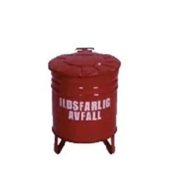 Beholder, ildsfarlig avfall, 21 ltr.