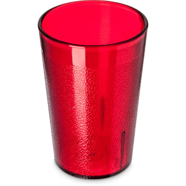 Carlisle glass 24 CL rødt plastglass