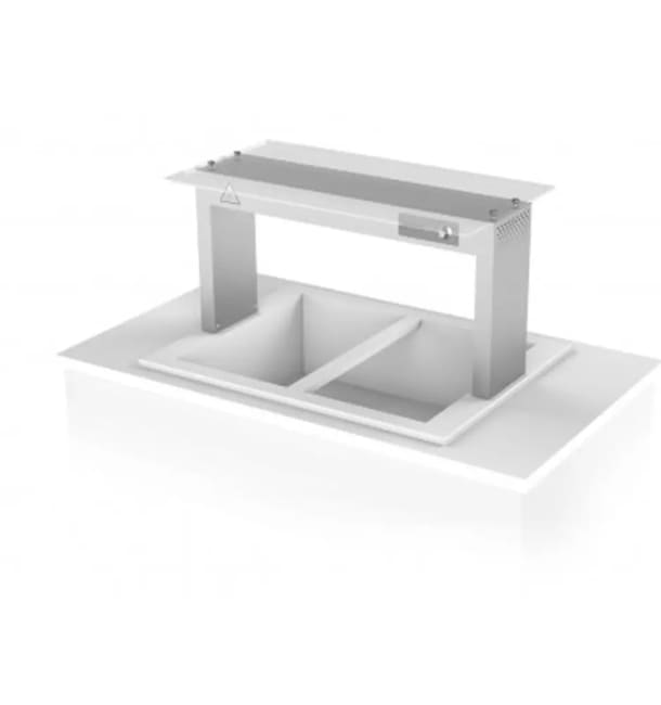 Novameta hylle med overvarme pusteskjerm 1 side 1150mm