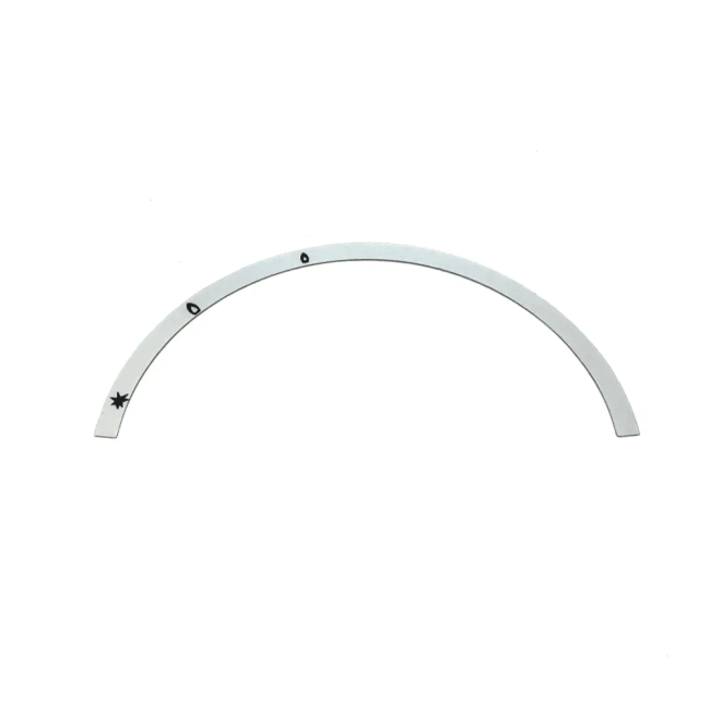 Gas valve knob label G2S11