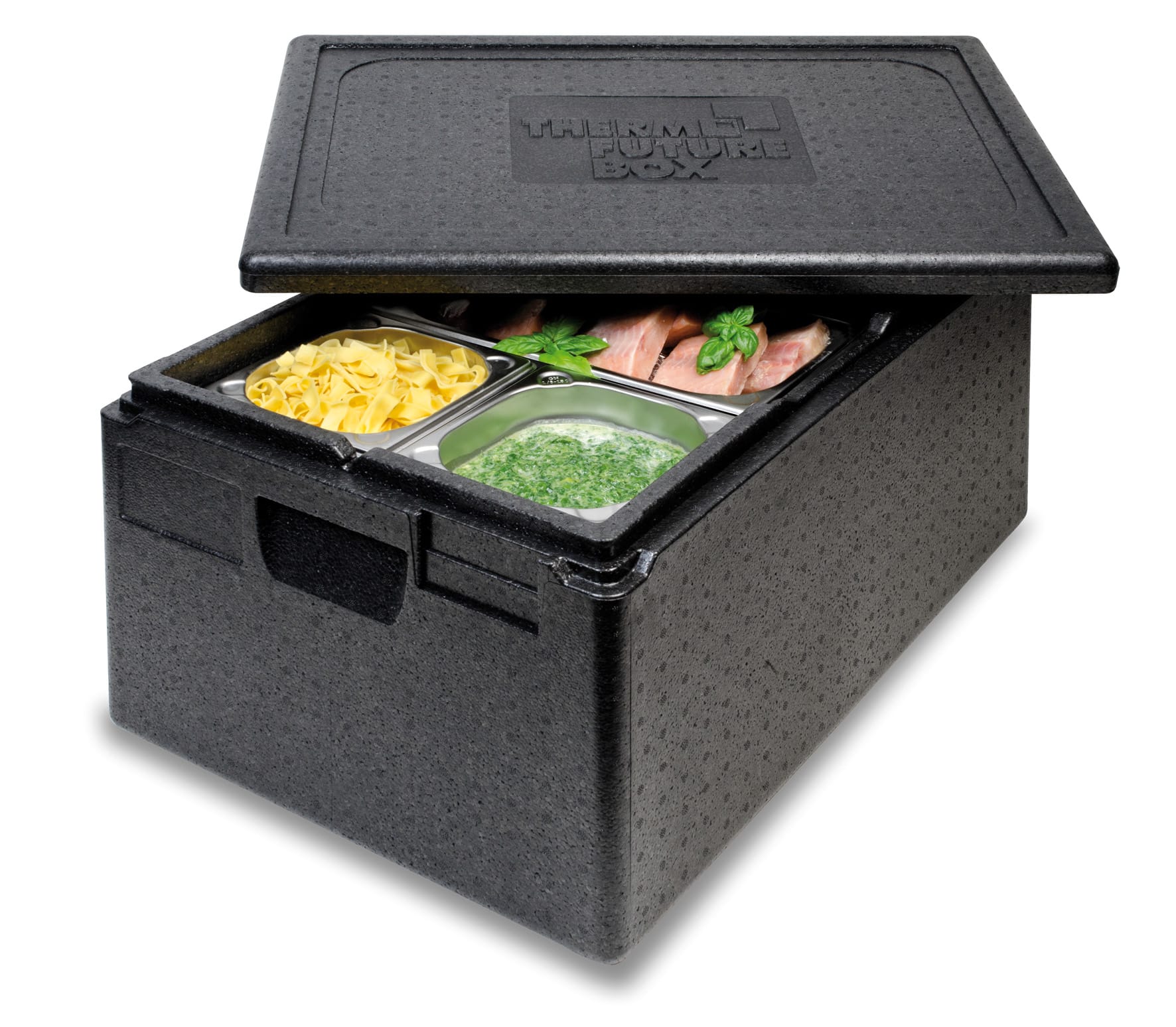 Thermo Future Box 1/1 GN Premium transportkasse 46L sort Norrøna