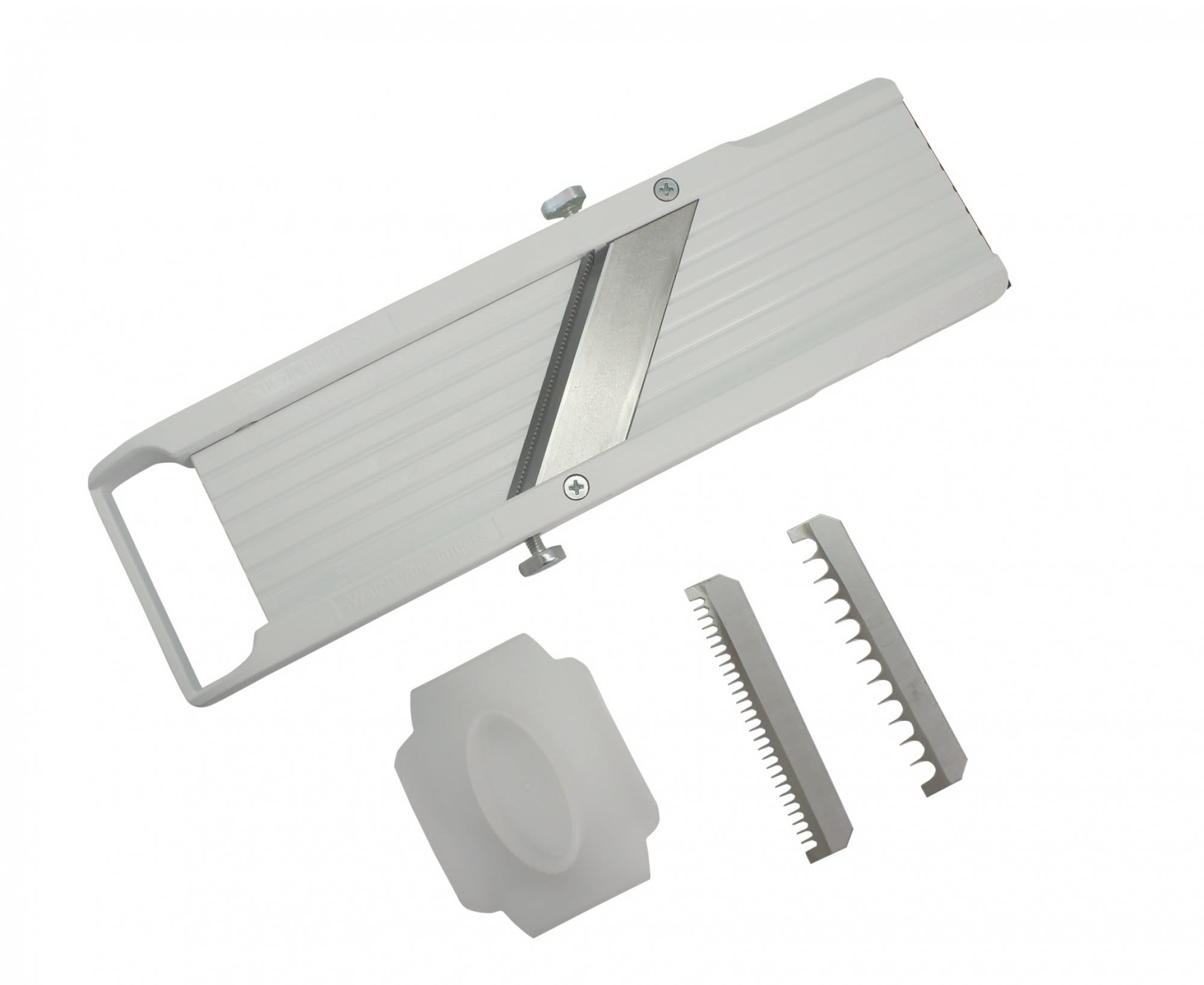 Benriner BN64/W japansk mandolin 3 knivblad L32 cm Norrøna Storkjøkken