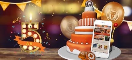 Hurra for mobilcasinoet Leo Vegas som fyller 5 år!