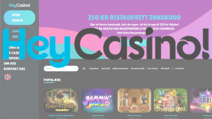 Hey casino med generøs velkomstpakke og gode faste bonuser
