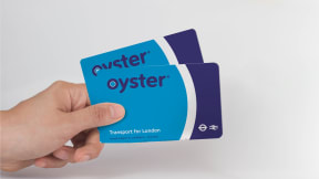 Oyster card per il trasporto di Londra