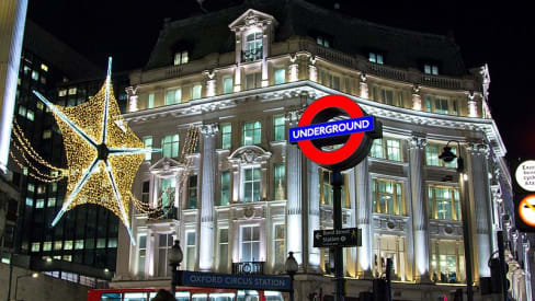 Christmas lights in London