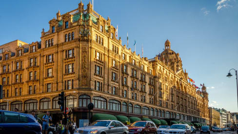 Harrods exterior in London