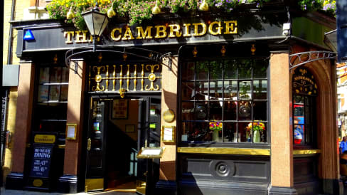 The Cambridge pub front in London