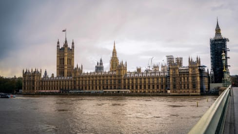 Westminster Palace seen from the bridge