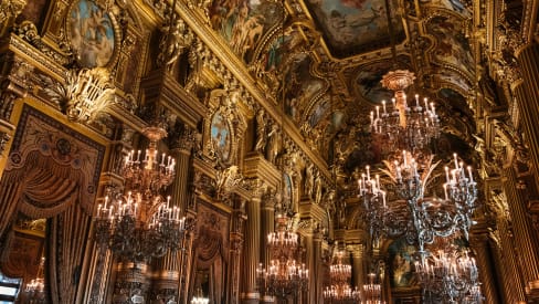 Interni dell’Opera Garnier a Parigi