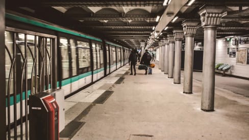 Metro station in Paris