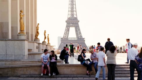 Tourists in Paris