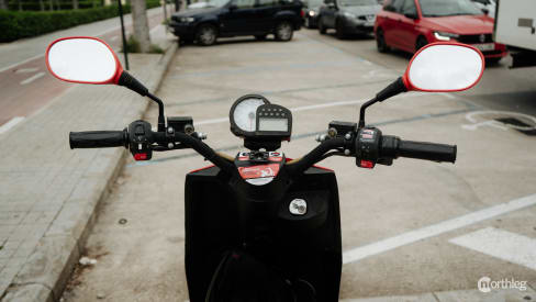 Acciona electric scooter instrument panel