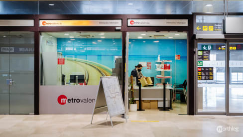 Ufficio informazioni metro all’aeroporto di Valencia