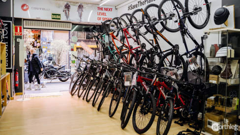 Rental bike shop in Valencia