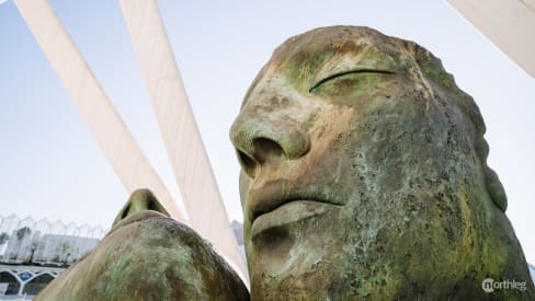 Igor Mitoraj sculpture exposition in City of Arts and Sciences