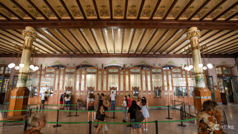 Antiguas taquillas en la Estación del Norte de Valencia