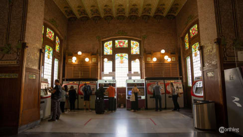 Automated ticket machines in Estación del Norte in Valencia