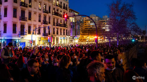 Crowds at the Crida - Fallas Valencia, Torres de Serranos