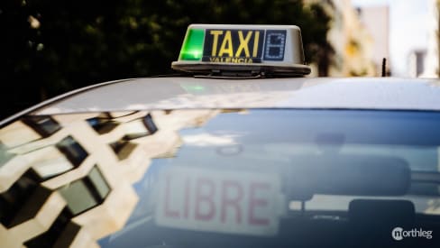 Taxi light in Valencia