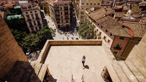 The view on the terrace of Torres Serranos