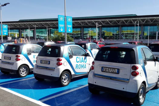 Cars of Share Now in Rome