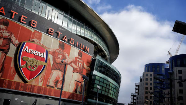 Esterno dello Stadio dell’Arsenal Emirates