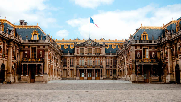 Versailles Palace in Paris, exteriors