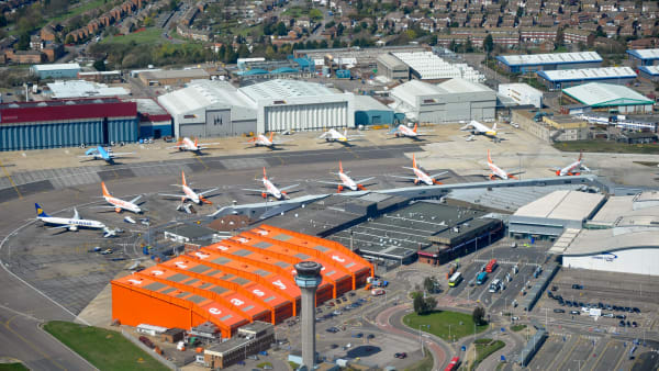 Luton Airport in London