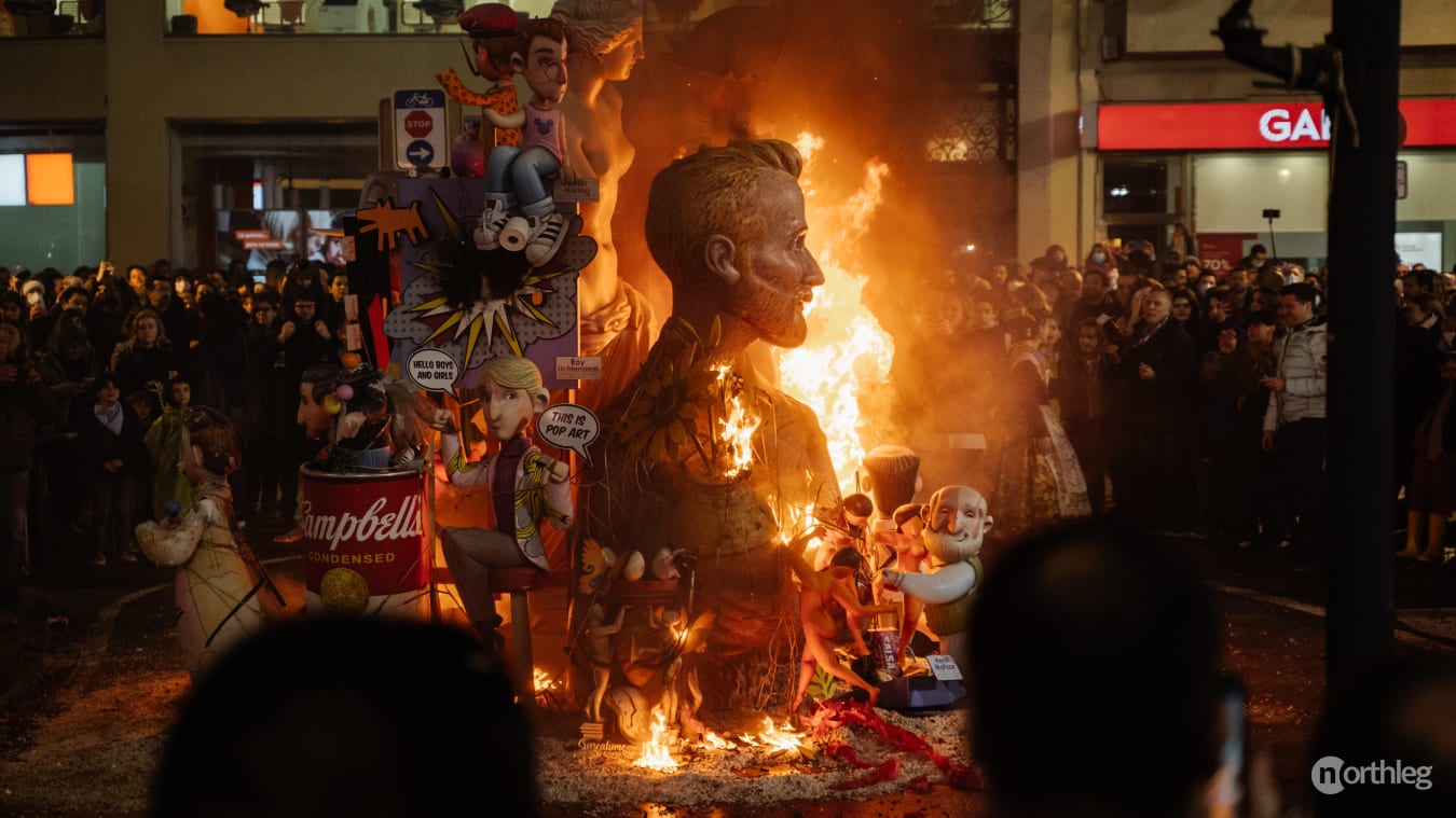 Fallas Crema in Valencia