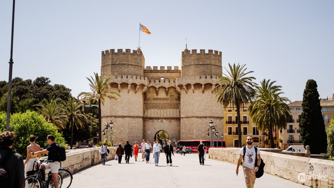 Torres de Serrano view from the bridge