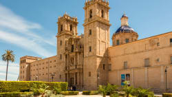 Exterior view of the Renaissance-style Monastery of San Miguel de los Reyes in Valencia, with ornate architectural details and historical significance.